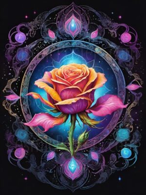 Cosmic Rose 1 Poster